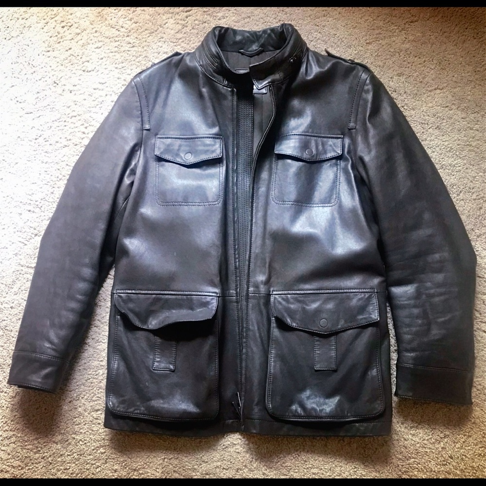 Men’s Armani leather jacket